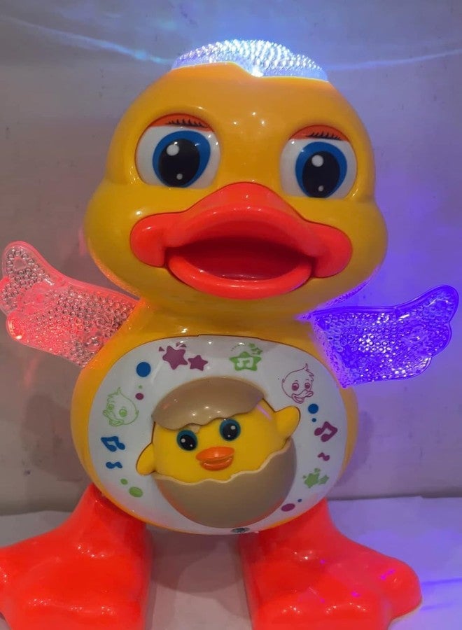 GOGA ENTERPRISES Musical Dancing Duck Toy with Real Dance Action Multicolor Flashing Lights Open Mouth - Image 4